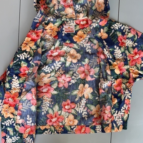 GORGEOUS Vintage Bless You Floral Long Sleeve Zip-up Crop Style Jacket Size Med - Picture 9 of 15